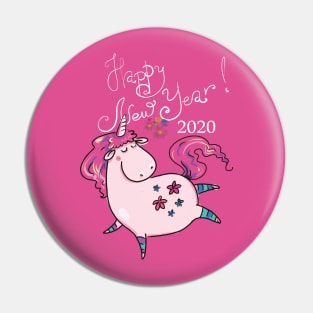 Happy New Year 2020 Pin