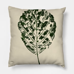 Alder- Tree Leaf / Nature Forest Art Pillow