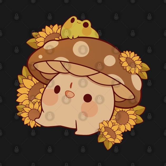Happy sunflower mushroom by Rihnlin
