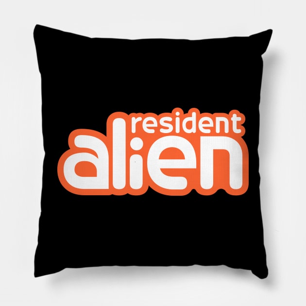 Resident Alien Logo Pillow by Vault Emporium