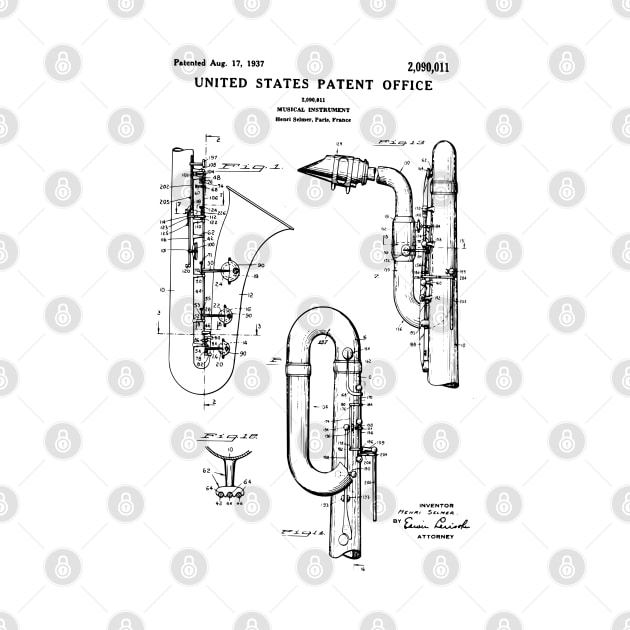 US Patent - Saxophone by Taylor'd Designs