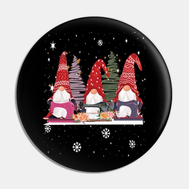 Sewing gnomes three quilting gnomes christmas gift Pin by DODG99