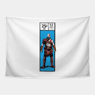 Comic book corner box - Kratos God of War fan art Tapestry