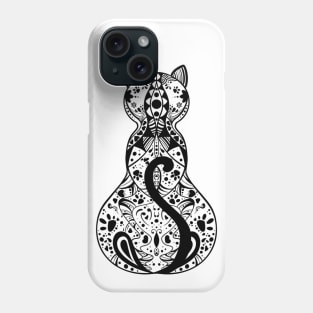 Cat mandala art Phone Case