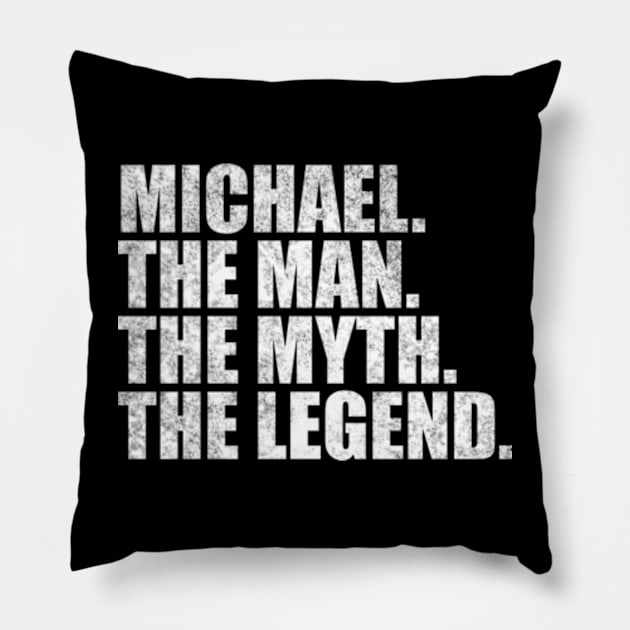 Michael Legend Michael Name Michael given name Pillow by TeeLogic