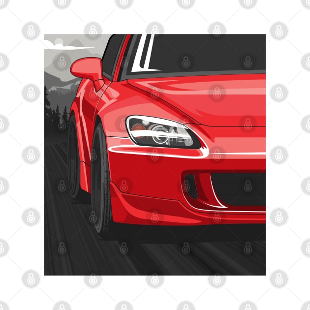 Honda S2000 AP2 Rolling - New Formula Red by wearapex