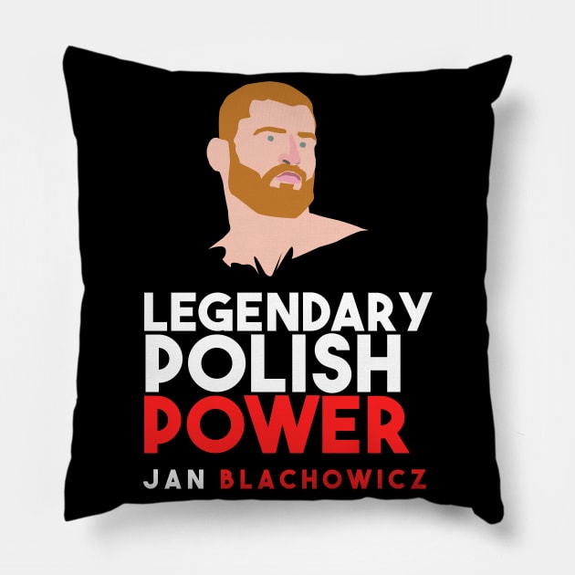 Jan Blachowicz legendary Polish power Pillow by Max