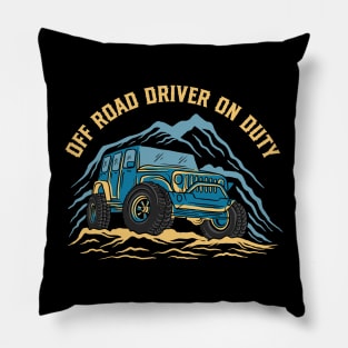 Off Road Driver On Duty Pillow