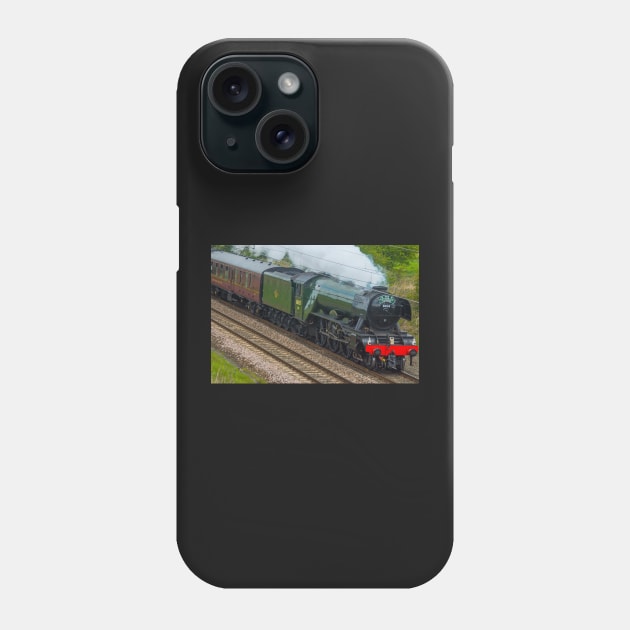 The World Famous Flying Scotsman Phone Case by tynesidephotos