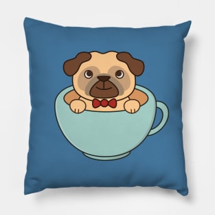 Cute and Kawaii Adorable Pug T-Shirt Pillow