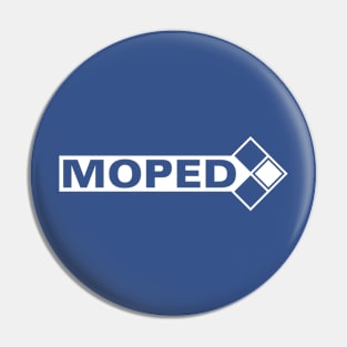 Moped Logo (white) Pin