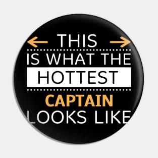 Captain Looks Like Creative Job Typography Design Pin