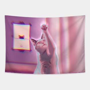 Dreamy cat Tapestry