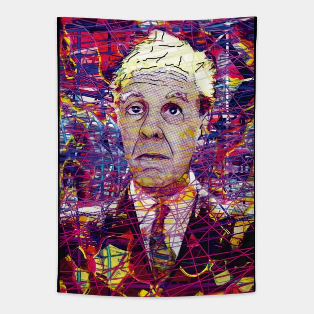 Jorge Luis Borges VI Tapestry by Exile Kings 