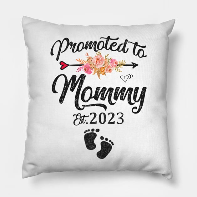 promoted to mommy 2023 Pillow by Leosit