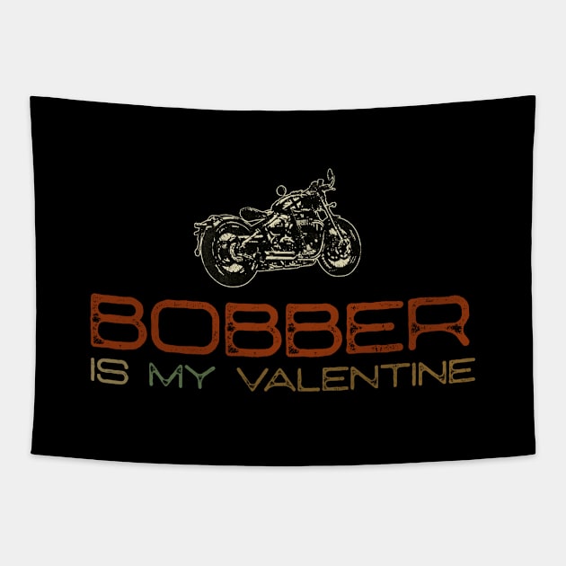 Bobber Motorcycle, Valentine's Day Gifts, Triumph Tapestry by SW-Longwave