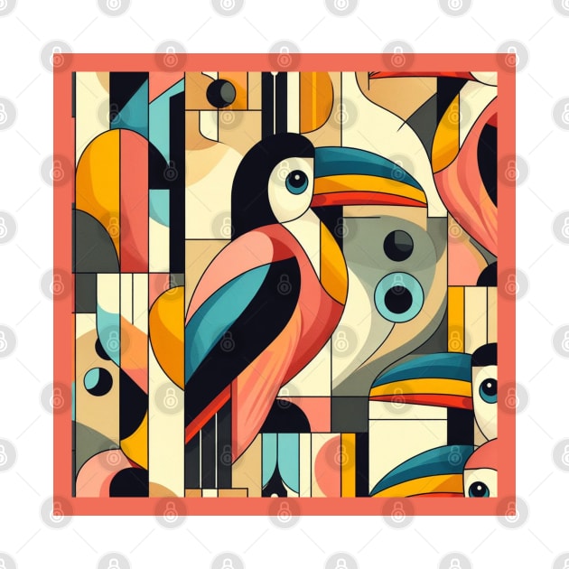 Geometric toucan birds by ViaSabo