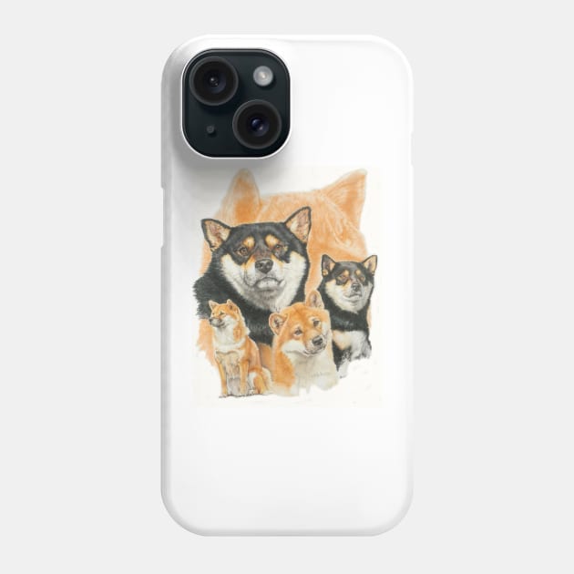 Shiba Inu Medley Phone Case by BarbBarcikKeith