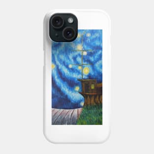 Oil Painting - "Fireballs", 1990 Phone Case