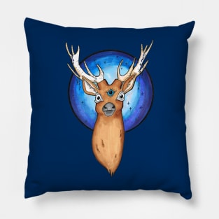 Third Eye Deer Pillow