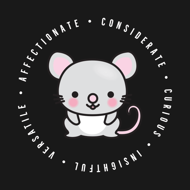 cute chinese zodiac | rat | personality traits | affectionate, clever, considerate, insightful, versatile by cocoCabot
