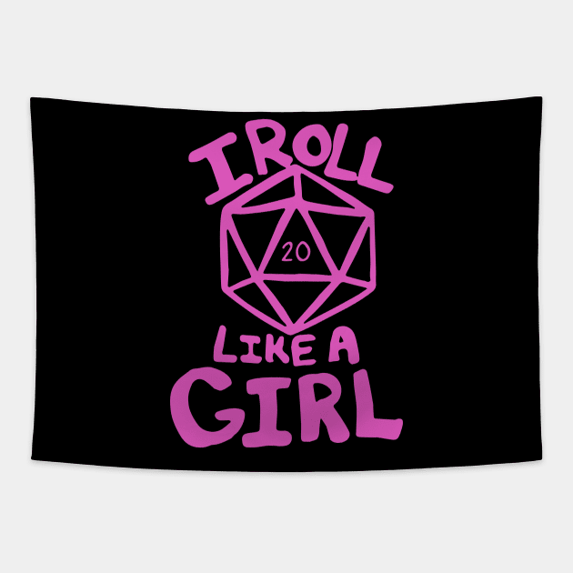 I roll like a girl Tapestry by bubbsnugg