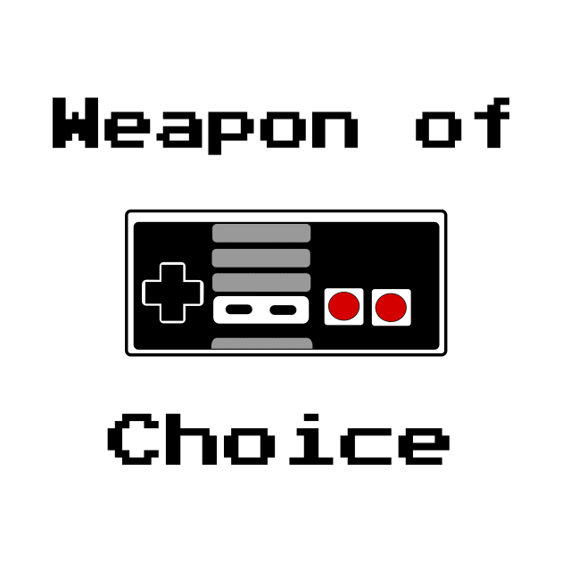 Old School Gamer Weapon of Choice Art by humanwurm