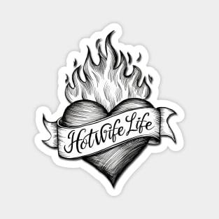 Hotwife Life Ink Heart Magnet