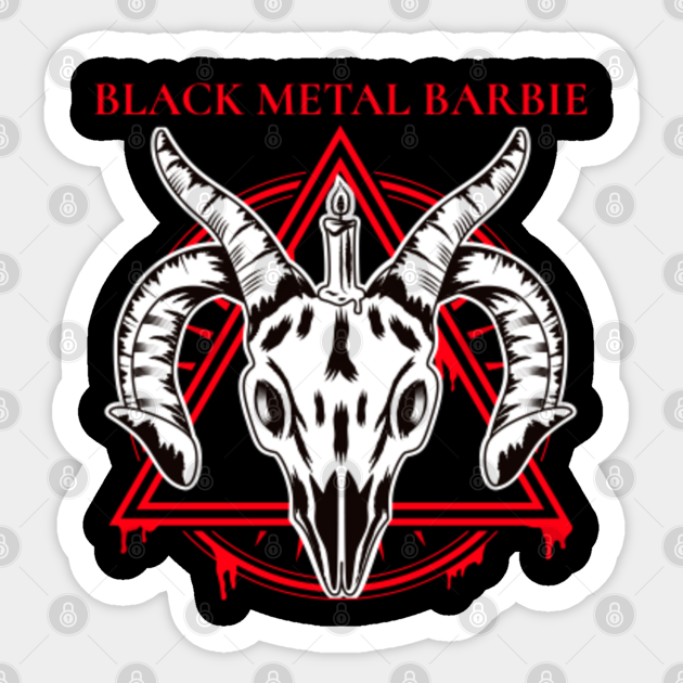 Black Metal Barbie - Black Metal - Sticker