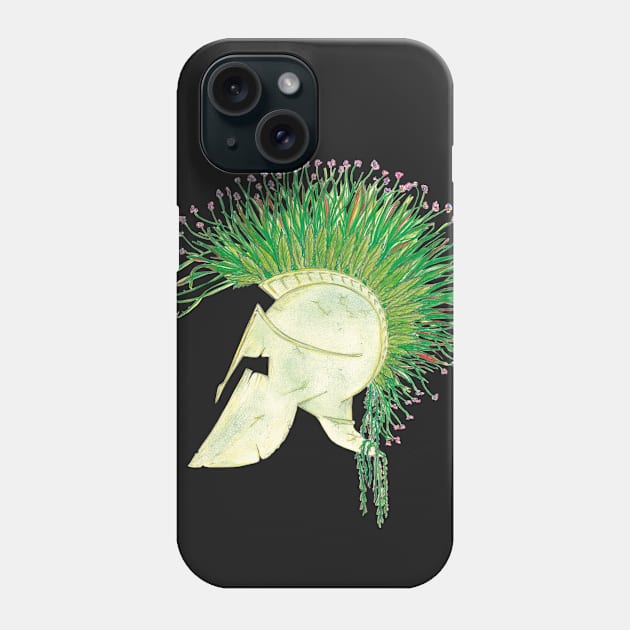 Green Warrior Phone Case by Phytokinetic