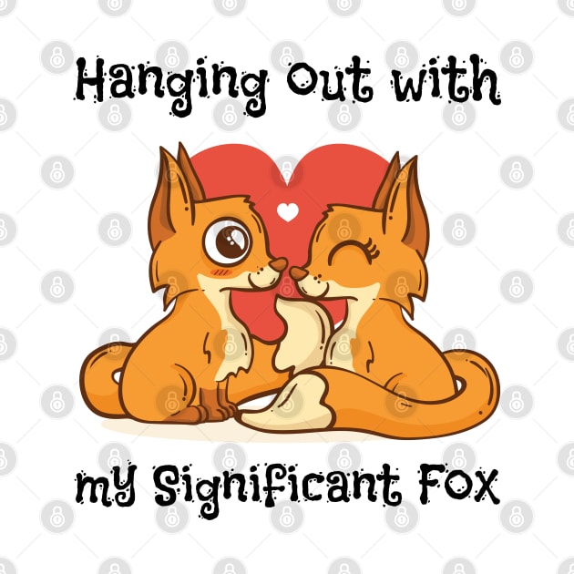 Fox Love For Women Girls Kids Heart Present Poses by reginaturner