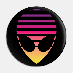 Cyberpunk Alien Icon Pin