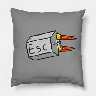 Rocket Esc Button Pillow