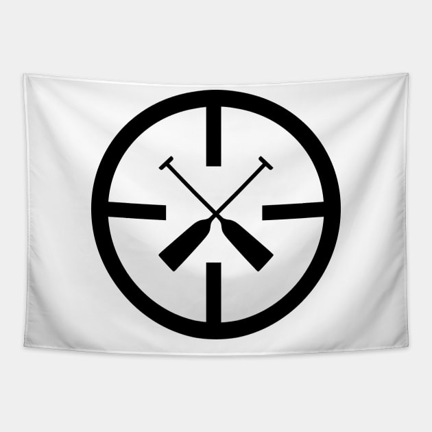 Rowing Paddling Target Cross Watersports Tapestry by Shirtbubble