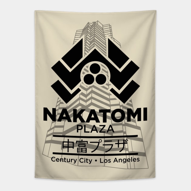 Nakatomi Building Die Hard Tapestry by Alema Art