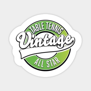 Table Tennis Vintage All Star logo Magnet