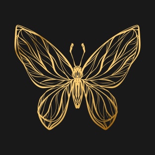 Gold Butterfly T-Shirt