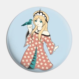 Princess and the Dove Pin