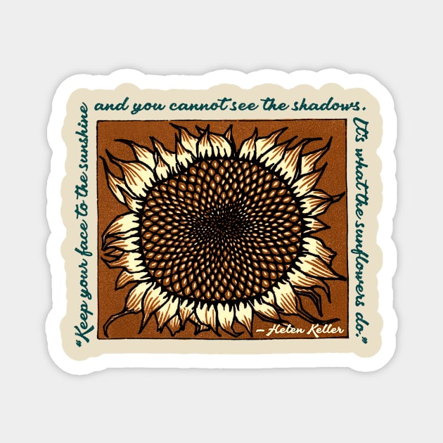 Sunflower Sunshine Magnet by Pandora's Tees