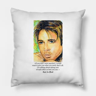 Brad Pitt Pillow