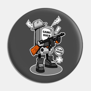 GAME OVER CARTOON Pin