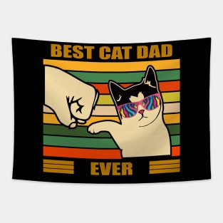 Best cat dad ever vintage Tapestry