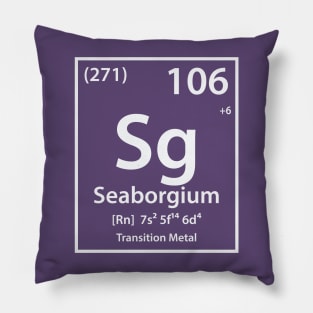 Seaborgium Element Pillow