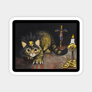 The Executioner - Cat Painting Magnet