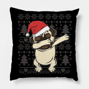 pug christmas Pillow