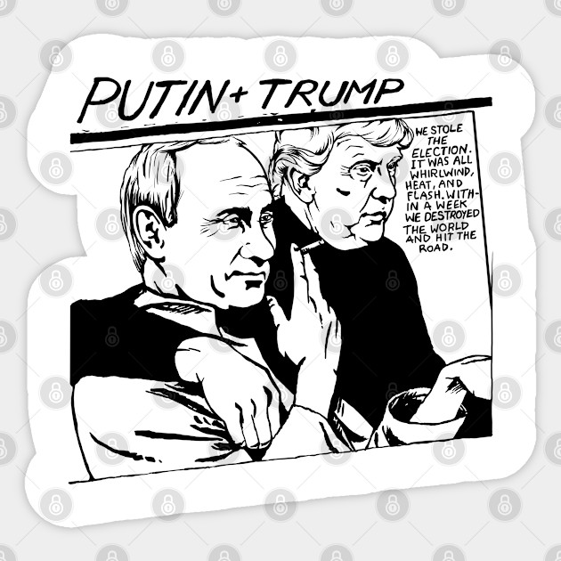 Putin Trump Original Goo Parody Putin Trump Meme Sticker
