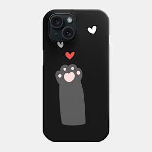 paws with little heart Phone Case