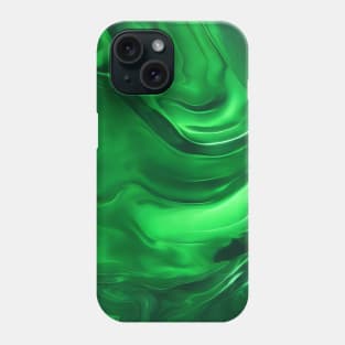 GREEN LIQUID MARBLE DESIGN, PATTERN Phone Case