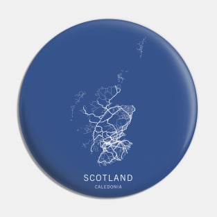 Scotland Road Map Pin