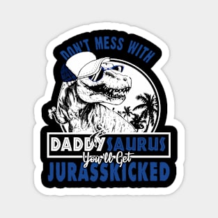 Dad Husband Father Day Matching Dinosaur Magnet